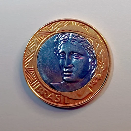 A Grande Mentira da Escassez moeda de 1 Real 2014 anverso 