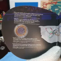 Blister Moeda Entrega da Bandeira Olímpica 1 Real 2012